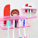 尚派♥洗漱用品无痕牙刷架组合粘贴式可爱卡通强力吸盘牙膏牙刷架