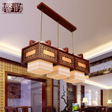 现代中式吸顶灯实木客厅中式灯仿古典餐厅吊灯书房卧室羊皮灯具饰