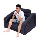 美国INTEX 懒人充气沙发床欧式充气床办公折叠床躺椅床 送电动打?