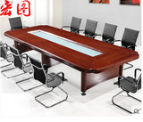 上海宏图办公家具会议桌定做实木木皮烤漆厂家直销可定做