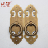 特价！远儒铜雕 纯铜门锁柜门直条拉手YRG050中式仿古长9CM
