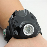 LED手腕灯 指南针强光手表灯 户外跑酷专用腕带手电可充电防水