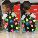 韩版个性小书包小孩背包包幼儿园宝宝儿童双肩包3-4-5岁男童女童