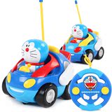 哆啦a梦遥控车 儿童玩具车男孩电动遥控汽车模型 方向盘遥控赛车