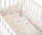 婴儿床品七套件纯棉婴儿被子床围七件套 粉色