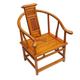 明清仿古古典家具 实木榆木中式古典茶椅 书背椅 卷书椅 办公椅