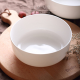 【家装狂欢节】大汤碗面碗泡面碗瓷碗白色家用骨瓷餐具盛汤碗汤盆