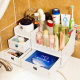 欧式大码梳妆台塑料化妆品收纳盒浴室洗手台防水抽屉式整理盒包邮