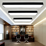 圆角铝材LED办公室吸顶灯具现代长方形办公楼商业照明灯饰