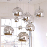 Tom Dixon设计玻璃球吊灯创意餐厅酒吧吧台过道灯太空电镀球吊灯