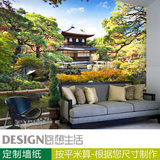 中式风景大型立体壁画电视背景墙纸房间客厅卧室个性3D壁纸0327