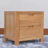简约卧室床头柜实木 整装 白橡木床头柜实木 实木床边柜储物柜