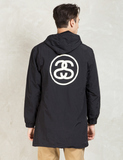 STUSSY SS-LINK LONG STADIUM JACKET 双S 新款连帽夹克外套 中长