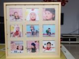 宝宝儿童成长木相框 大韩四六九宫格 韩式周岁摆台 婚纱写真相框
