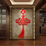 中国风 中国结3d水晶亚克力立体墙贴客厅沙发电视背景墙家居装饰