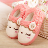 冬季可爱男女童小孩棉拖鞋包跟防滑软底亲子儿童宝宝棉鞋1-3-8岁