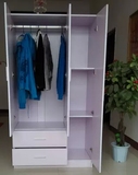 宜家阳台柜带门储物柜/鞋柜/衣柜白色组合柜定做免费送货包安装