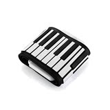 61键折叠手卷钢琴88键加厚键盘带喇叭锂电便携式电子琴MIDI软键盘