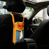 卡里努努卡通猫咪汽车两用挂式纸巾盒 创意车用可爱布艺抽纸盒