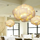 帮你找灯北欧宜家创意个性漂浮云朵装饰吊灯棉花餐厅咖啡吧台吊灯