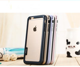 新苹果6S日韩硅胶挂绳边框iphone6plus橡胶粉色防摔手机壳软简约