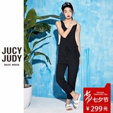 Jucy Judy百家好夏新款时尚无袖连体裤九分裤女专柜正品JPOP422D