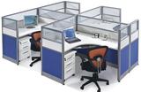 定制现代办公家具4人职员办公桌椅组合隔断屏风电脑桌员工位卡座