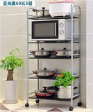 厨房置物架不锈钢锅架餐具层架带门收纳储物柜实子质