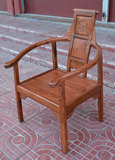 非洲黄花梨木文福椅/休闲靠背椅/实木茶桌椅/仿古红木椅/新中式椅