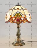 包邮欧式蒂凡尼艺术玻璃台灯卧室床头咖啡厅巴洛克复古装饰夜台灯