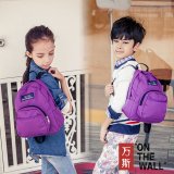 亲子系列MINI款万斯男女儿童书包迷你双肩包小学生韩版纯色背包潮