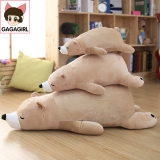 北极熊公仔毛绒玩具抱抱趴趴大白熊布娃娃熊儿童节礼物抱枕靠垫