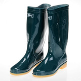 夏秋季高筒雨靴简约防滑中年保暖注压鞋女士加绒防水水靴新款雨鞋
