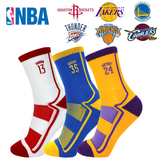 NBA正品毛巾底篮球袜子运动男加厚湖人科比勇士库里骑士队
