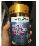 香港代购Healthy Care超级大豆卵磷脂软胶囊 深海鱼油好搭档