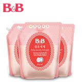 韩国保宁宝宝洗衣液 B&B婴儿纤维洗涤剂（香草香）补充装 800ml*3