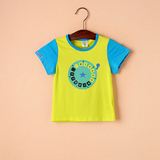 麦X鸭 专柜品牌折扣店剪标男童装 拼色运动中小童3-4-5-6-7岁T恤