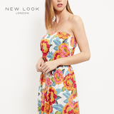 NEW LOOK2016夏季新品女装波西尼亚裹胸系带休闲连衣裙|372900819