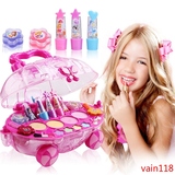公主彩妆车 儿童化妆品盒女童女孩玩具套装过家家生日礼物