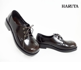 日本代购haruta4902制服鞋英伦日系小皮鞋单鞋绑带圆头萌系乐福鞋