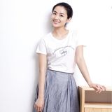 Vancl凡客官网正品T恤女 马尔克斯 3女款修身圆领休闲短袖韩版T恤