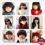 儿童假发韩版女宝宝婴儿假发套公主中长卷发摄影假发套女童假发