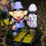 美国古董娃1999年X-Trolls 限量版巨魔娃娃街头滑板盒装