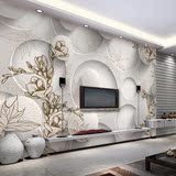 欧式3D立体电视墙墙纸壁画 客厅卧室背景墙壁纸大型壁画 玉兰枫叶