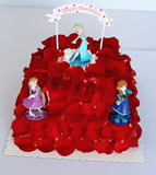 冰火传奇.双层蛋糕红玫瑰冰雪奇缘公主玩具水果蛋糕促销