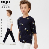 MQD童装专柜正品2016春新款男童印花长袖T恤儿童打底衫马骑顿英伦