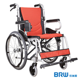 康扬轮椅折叠轻便铝合金便携 老人手推车KM-2500L残疾人简易轮椅