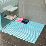 16片浴室防滑疏水地垫 洗澡淋浴塑料脚垫 浴室卫手间透气组合地垫