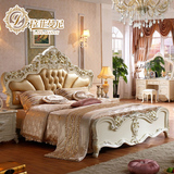 拉菲曼尼欧式床 法式田园实木双人床1.8米 小户型卧室奢华公主床