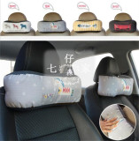 韩国代购prielle情侣创意汽车记忆绵头枕颈枕车用座椅腰枕车内饰